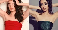 shraddha kapoor off shoulder dress armpit 