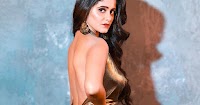 ayesha singh backless metallic dress hot tv actress