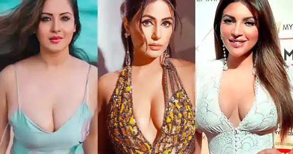 11 hot Indian TV actresses in deep neckline dresses raising the heat.