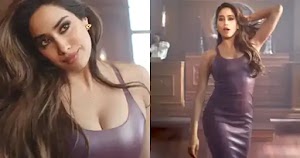 janhvi kapoor sexy curvy body bodycon dress renee ad video