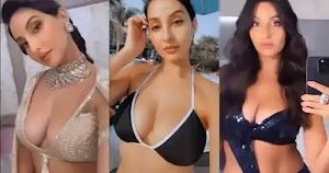 nora fatehi selfie cleavage busty bollywood actress dancer