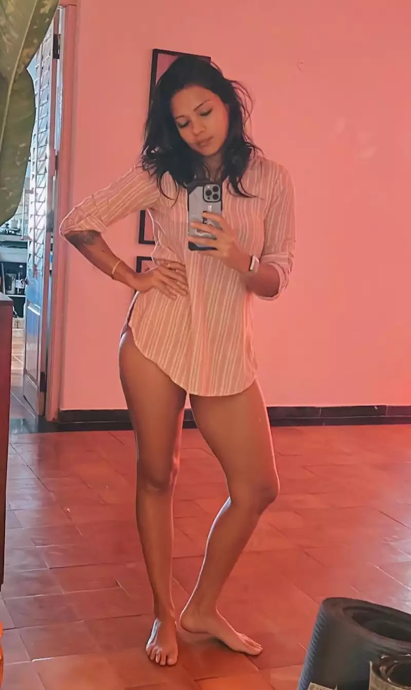 megha gupta legs shirt without pants hot selfie indian actress