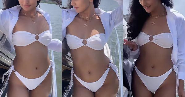 Sanchi Rai, in white bikini flaunted her fine sexy body – see now.