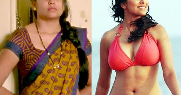 10 Indian actresses in saree vs bikini (part – 3).