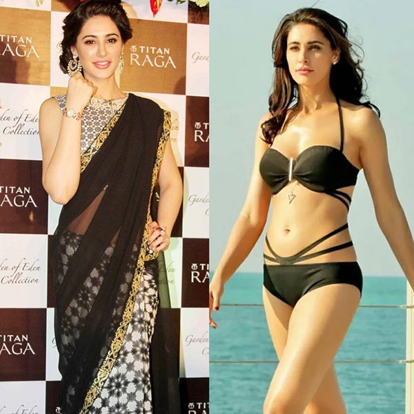 saree vs bikini indian actress