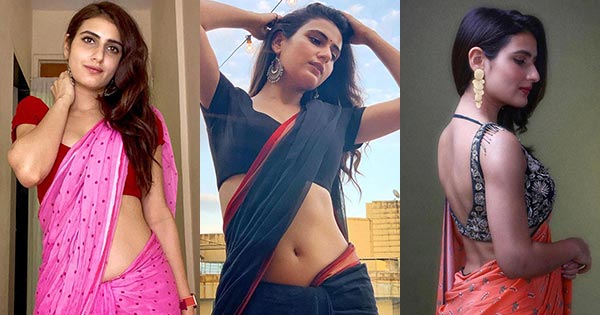 Fatima Sana Shaikh saree hot bollywood actress