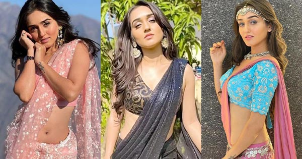 Tanya Sharma saree hot tv actress