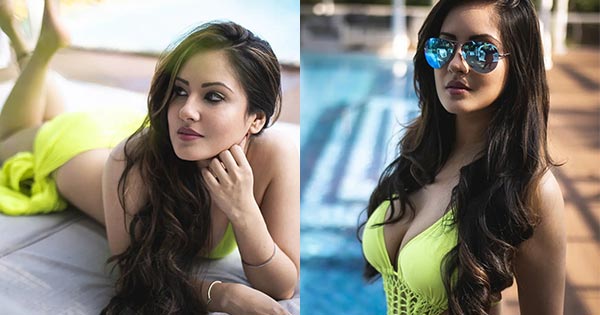 Puja Banerjee in swimsuit flaunts ample cleavage and sets things on fire – see now.