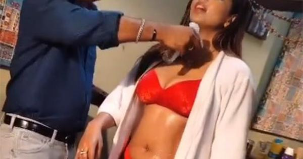 Bold Indian web series – behind the scenes. How actresses prepare for a wet sensuous look.