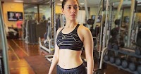 tamannaah sexy body sports bra shorts