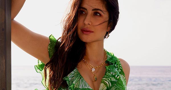 Katrina Kaif looked breathtaking in this thigh high slit green beach wear – see latest photos.