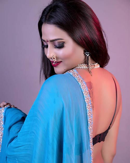 Ruks Khandagale saree actress ullu nuefliks hot masti