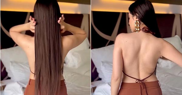 Urfi Javed flaunts her sexy back and long hair in new video – see now.