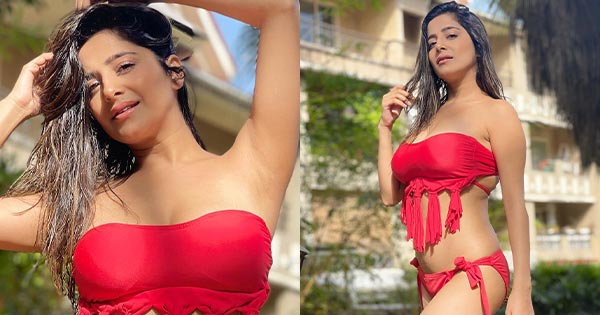 Kate Sharma flaunts her fine body in red swimsuit – see latest photos making fans crazy.