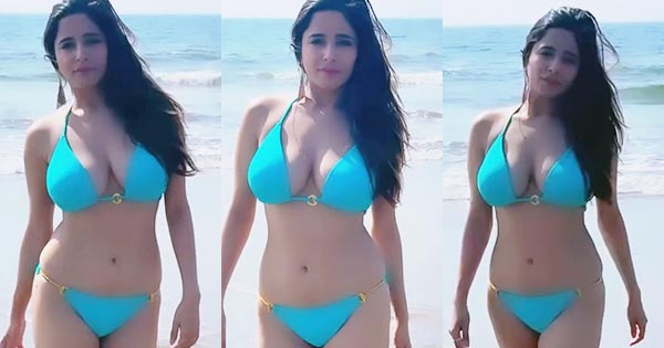 Kate Sharma in blue bikini sets internet on fire – watch video.