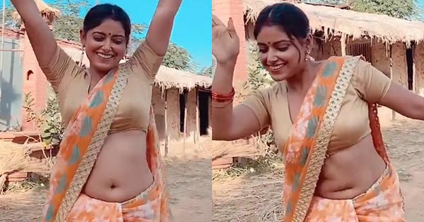 Charmsukh Chawl House actress, Sneha Paul, dancing in saree to Sami Sami – watch video.