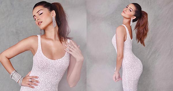 Heropanti 2 actress Tara Sutaria, in this cleavage baring shimmery white dress flaunts her fine body – see now.