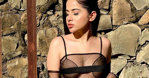 Urfi Javed in a see through black top turns the heat up – see now.