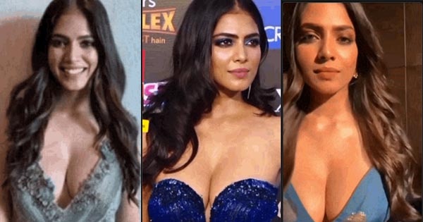 9 Hottest GIFs of Malavika Mohanan in cleavage baring outfits.