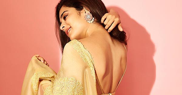 Mithila Palkar flaunts her sexy back in saree and sets temperature soaring – see now.