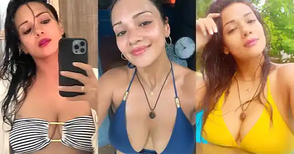 18 Megha Gupta hot selfie pics in bikini, gym outfits and stylish dresses.