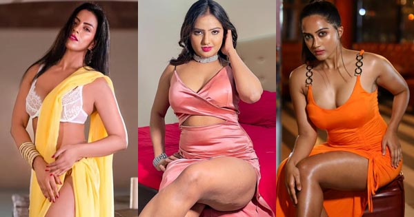 15 hot Ullu app actresses in high slit outfits showing their style and sexy legs