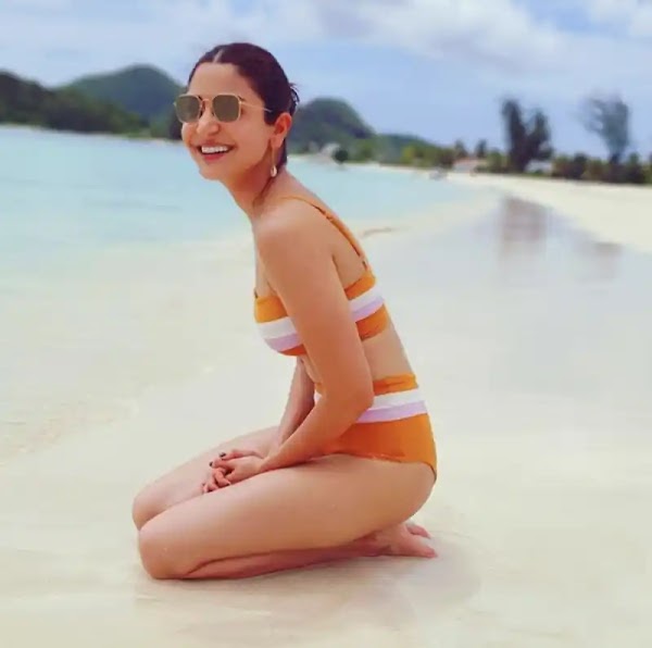 anushka sharma bikini beach sexy body