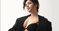 samantha ruth cleavage black bra blazer