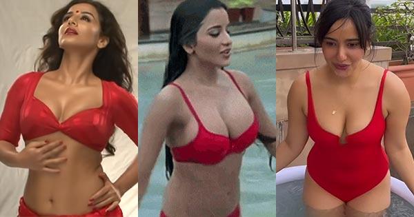 Valentine’s special HOT GIFs – 15 hot Indian actresses in red bikini, sarees and swimsuit looking too hot to handle.