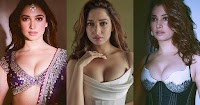 tamannaah cleavage curvy indian actress