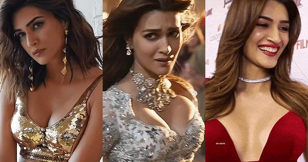 kriti sanon cleavage hot