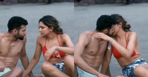 Deepika Padukone and Siddhant Chaturvedi Rajput kiss in upcoming film Gehraiyaan – watch video.