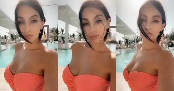 Nora Fatehi in pink bikini top is too hot to handle – see latest video.