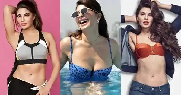 jacqueline fernandez hot cleavage navel sexy body