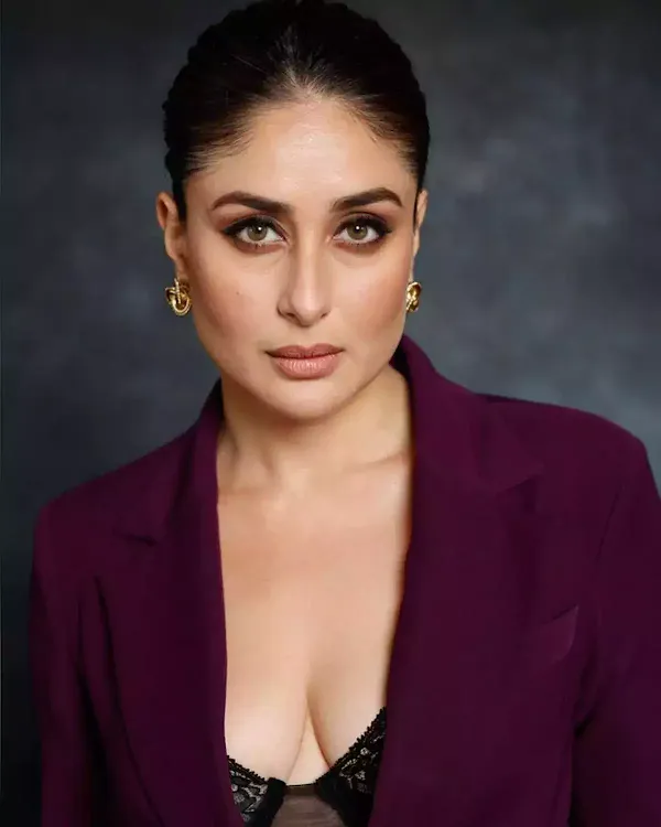 kareena kapoor cleavage pantsuit mature bollywood hot 2023