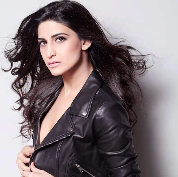 aahana kumra leather jacket