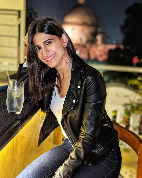 aahana kumra leather jacket