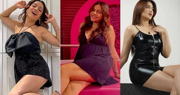 9 hot Bigg Boss contestants in short black dresses raising the temperature in style.