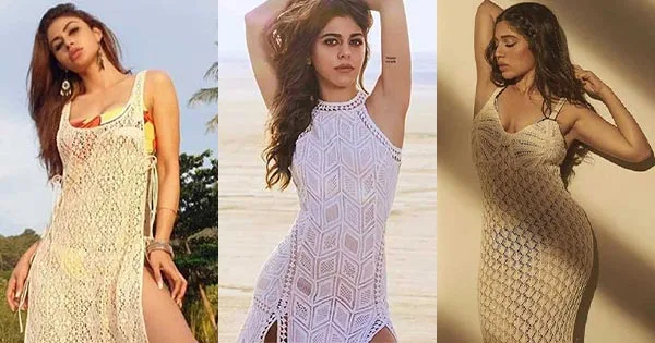 7 hot Bollywood actresses in crocheted outfits showing their style.