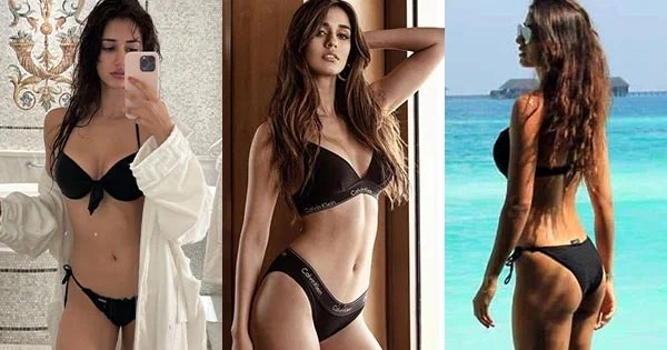 11 hot pics of Disha Patani in black bikini flaunting her sexy body.