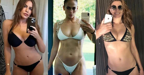 15 hot Hollywood actresses’ bikini selfies.