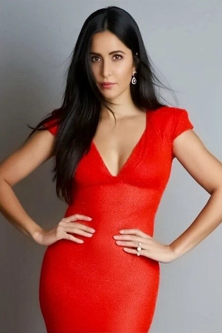 katrina kaif cleavage red dress