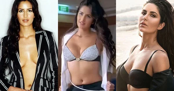 katrina kaif open shirt blazer cleavage navel