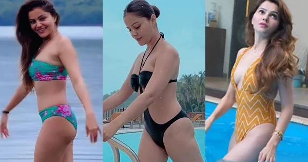 rubina dilaik bikini swimsuit hot video