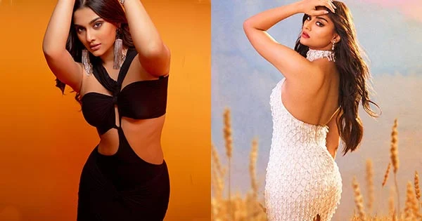 Saiee Manjrekar hottest pics in body hugging stylish outfits flaunting her fine curves.