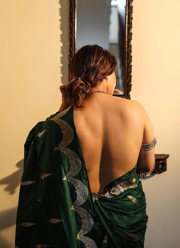 swastika mukherjee backless saree bengali actress