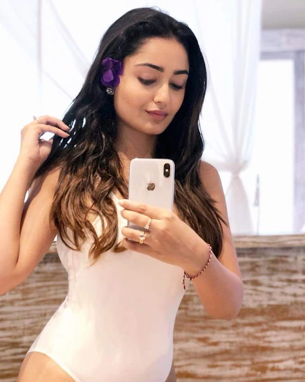 tridha choudhury swimsuit selfie aashram actress