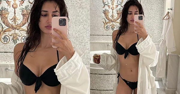 Disha Paani black bikini sexy body bollywood actress