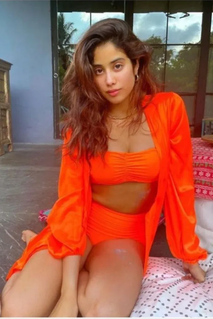 Janhvi Kapoor legs thighs bikini curvy actress