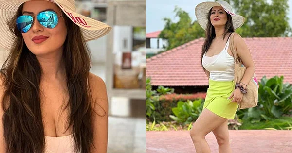 Puja Banerjee flaunts her sexy legs and style in shorts and tanks top – see photos.